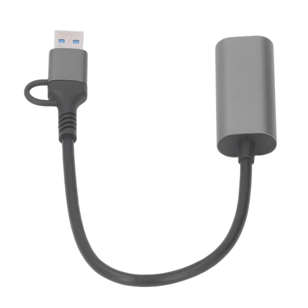 USB till Ethernet-adapter Typ C RJ45 1000 Mbps Aluminiumlegering Plug and Play USB 3.0 Hub för Laptop Dator Telefon RJ45 1000 Mbps
