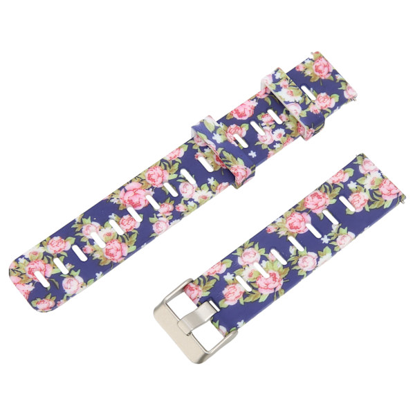 Silikonreim Kompatibel med Amazfit GTR 3 Smartklokke Erstatning 20mm Klokkebånd Elastisk Armbånd Sportsreim Blå Rose