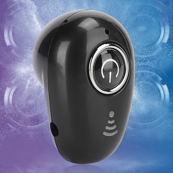 S650 Mini Bluetooth-hörlurar Trådlösa In-Ear Hörlurar Handsfree Headset Monaural Mini Sport Hörlurar (Svart)