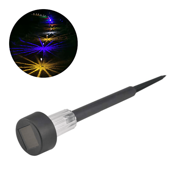 10xGarden Rustfrit Stål Havelampe LED Solcelle Landskabslys