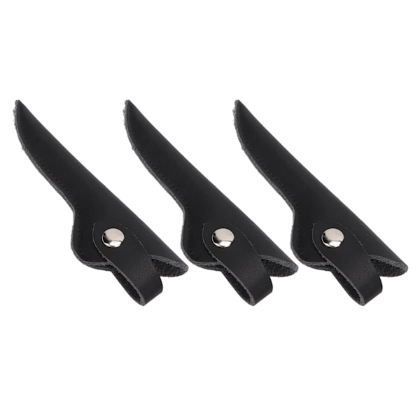 3-pack Frisör Saxpåse Minimalistisk Konstläder Barberare Hårklippningssax Väska för Frisörsalong Skönhetssalong