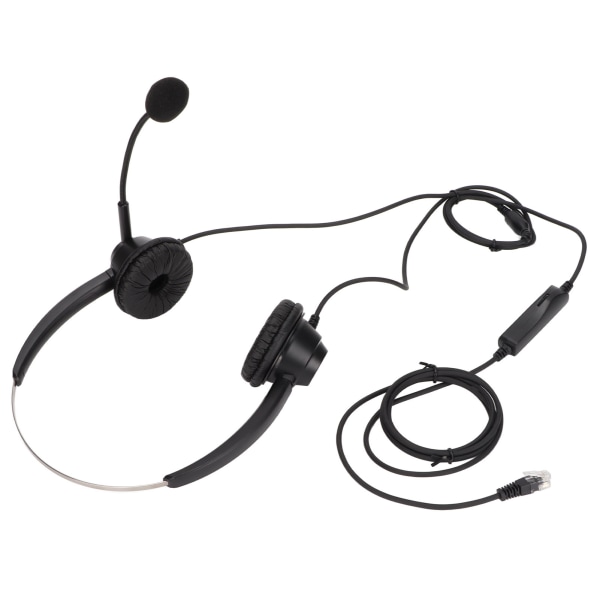 H360DRJ9MV RJ9 Office Headset Binaural Telefon Headset med Justerbar Højttalerstyrke og Mikrofon Mute