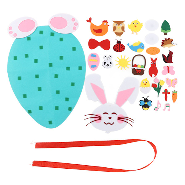 Pikkulapselle tarkoitettu DIY-huopajäniksen seinäkoriste - Bunny-käsityökoristeet kotiin ja juhliin