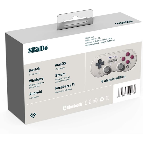 8Bitdo Sn30 Pro G Klassisk Gamepad (Elektroniske Spil)