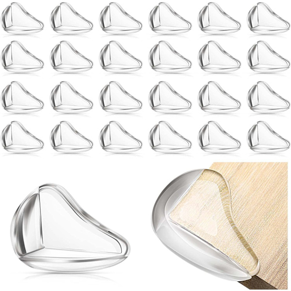 12 kpl/24 kpl pöytä, pöytä, kulma, ikkuna törmäyssuojakulma, törmäyssuojakulma silikoninen suojakotelo Drop Shape 24pcs