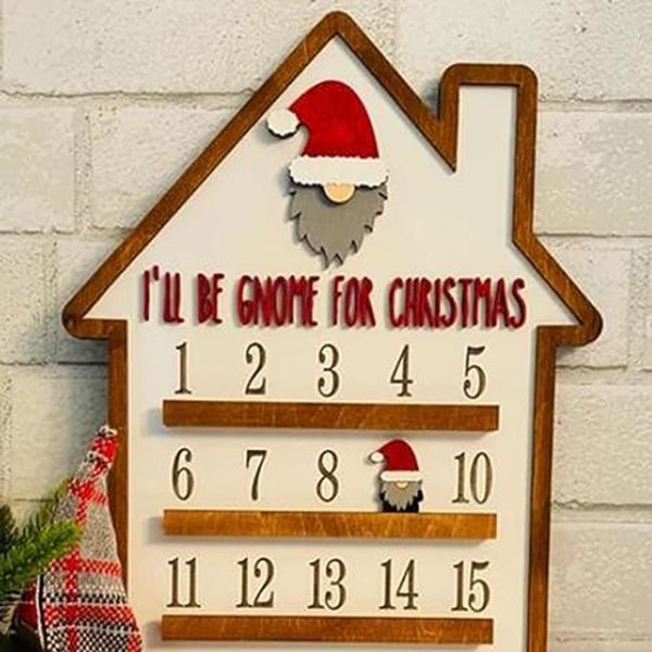 Julekalender | Trejulekalender med skorsteinshusdesign 1