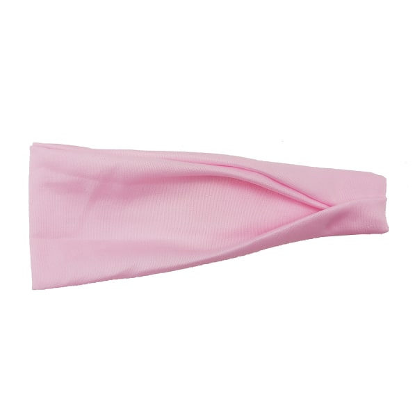 Kvinders træningshårbånd Yoga svedabsorberende antiperspirant herremælk silke bredskygget hårbånd Pink