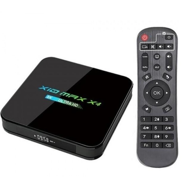 X10 MAX X4 - 4GB / 32GB - 8K Netflix HBO Disney+ IPTV tvbox andr