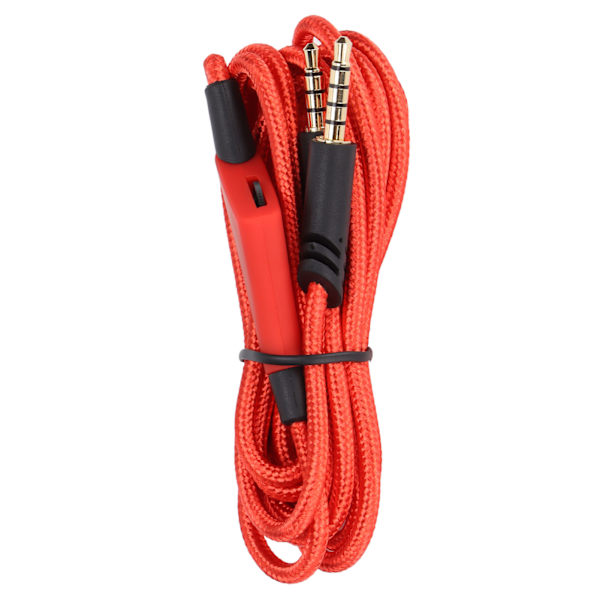 Reserve lydkabel med innebygd volumkontroll og uten innebygd dempingskontroll for Astro A10 A40TR Gaming Headset (Volumkontroll rød)