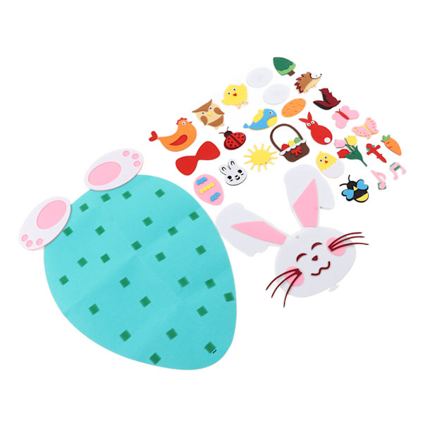 Pikkulapselle tarkoitettu DIY-huopajäniksen seinäkoriste - Bunny-käsityökoristeet kotiin ja juhliin