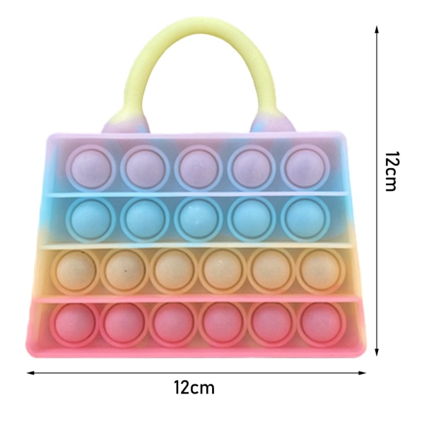 Pop Bubble Game Fidget Toys, Luminous Pop Toy Bag
