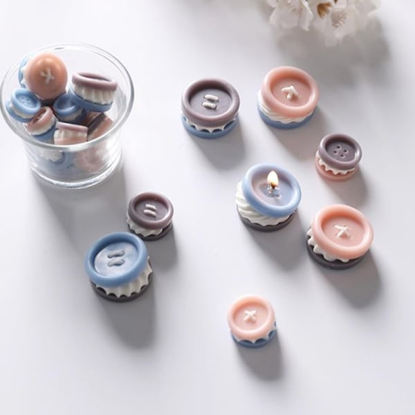 Knapper stearinlysform e Form DIY