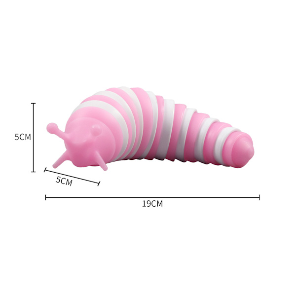 Stor Lysende Hummer Dekompressionslarve Sneglen Puslespil Trykaflastning Fingerspids Eksotisk Interaktivt Legetøj Pink (Luminous Slug)