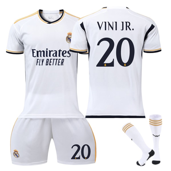 2324 Real Madrid fodboldtrøje nr. 7 Vinicius 5 Bellingham trøjesæt Home 7 XL