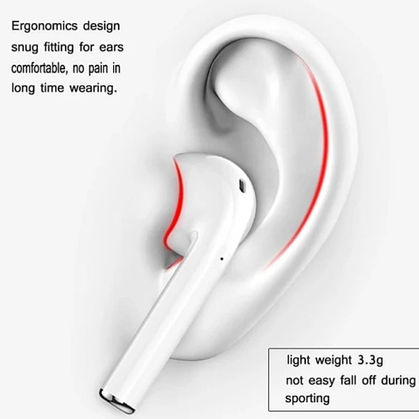 i12 TWS trådlöst headset touch Bluetooth-headset