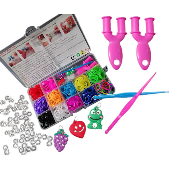 Loom Bands Kit æske - ca. 600 stk.
