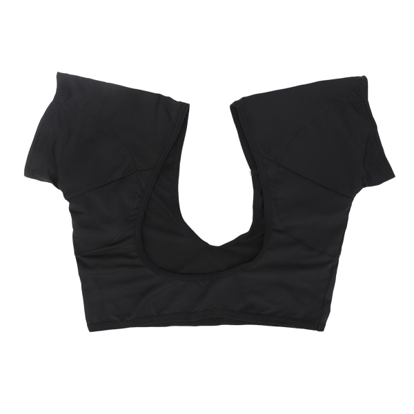 Underarm Sweat Vest Black Breathable Washable Quick Drying Armpit Sweat Pad Vest for Women Ladies L