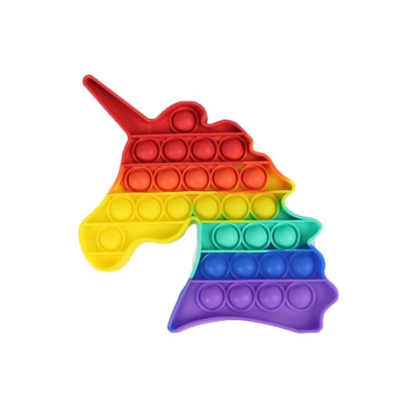UNICORN Pop it Fidget Leksak/Sensorisk Leksak/Flerfärgad