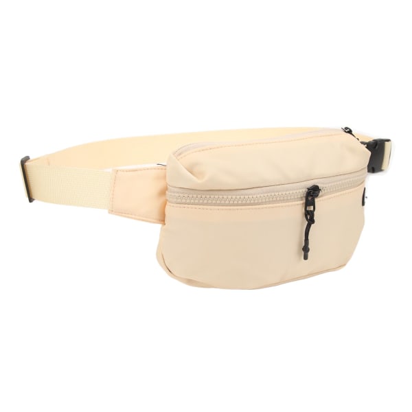 Sportsmidjeveske Stor kapasitet Vanntett nylon Fanny Pack belteveske med hodetelefonhull for trening Løping Reise Khaki