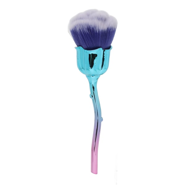 2 stk. Nail Dust Brush Cleaning Rose Håndtag Nail Art Dust Brush til Makeup Powder Blusher