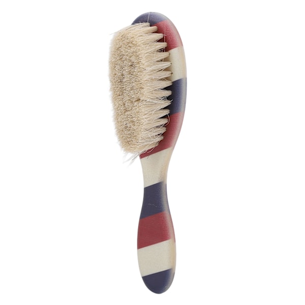 Menns Barber Beard Brush Beard Styling Striped Handle Portable Soft Cleaning Brush Beard Brush