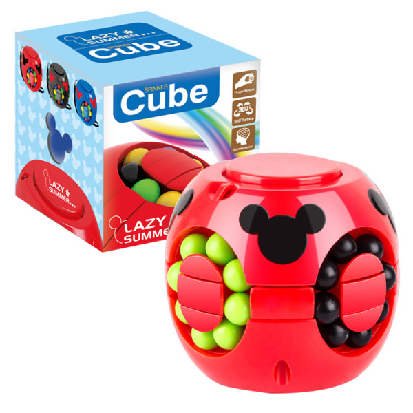 Barnehage Puslespill Magic Ball Liten Magic Bean Leke Roterende Plane Ball Gyro Fingerspiss Hamburger Cube Magic Bean 12