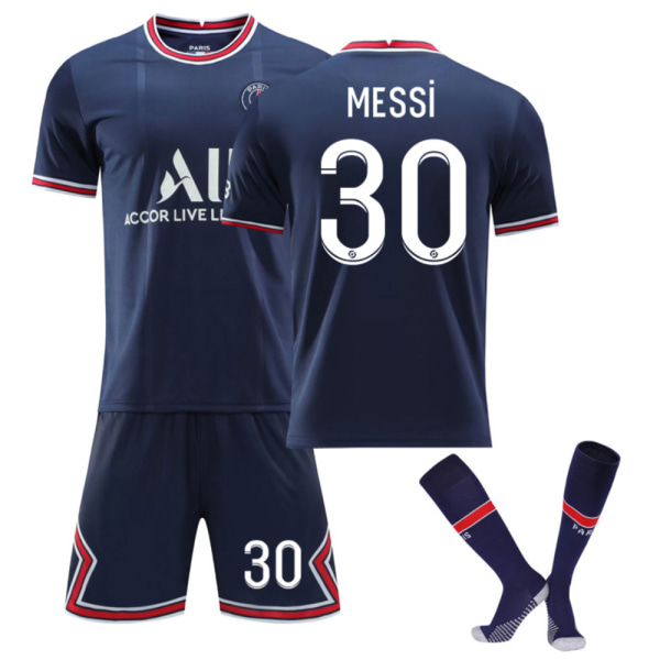 Child no 30 Messi no 7 Mbappé no 10 Neymar Jersey Suit Shirt 30 L