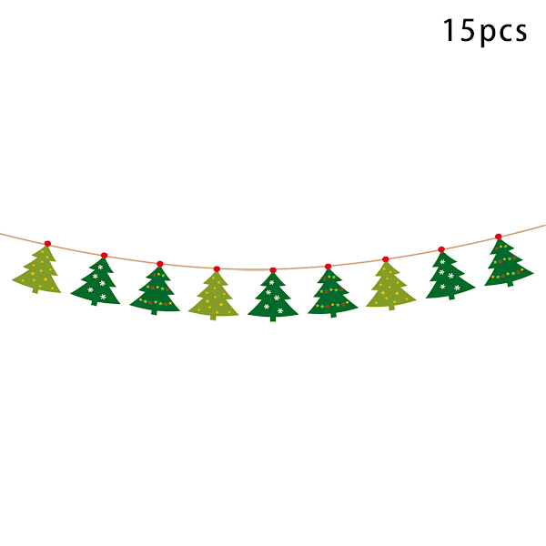Amazon Julepynt Hengende Flaggbanner God Jul Fest Bakgrunn Bokstaver for Dekorasjon Hengende Flagg Style 2