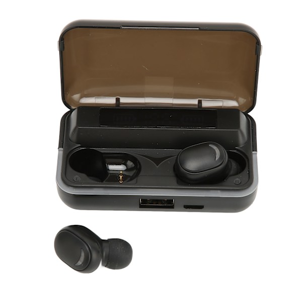 Bluetooth-kuulokkeet, stereon melunvaimennus, langattomat kuulokkeet latauskotelolla urheiluun, ajamiseen ja juoksuun