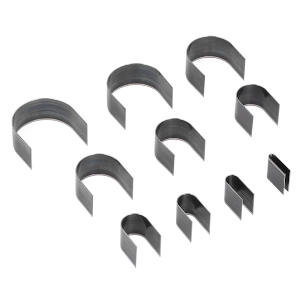 10 st Leather Punching Die Set Hörn Kanttrimmare Formstansverktyg Cutter för DIY Hantverk