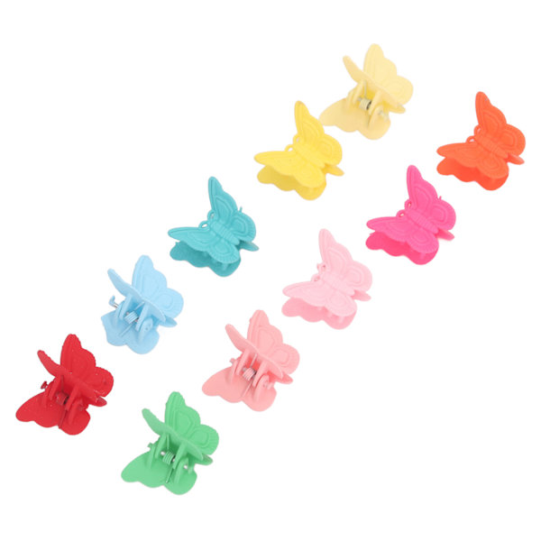 100 stk. Mini Butterfly Hårklemmer for Småjenter Fargerike Hårtilbehør Søte Butterfly Hårklemmer