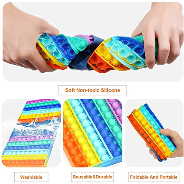 2-pack - Pop It Spelare Schackbräde Fidget Leksaker