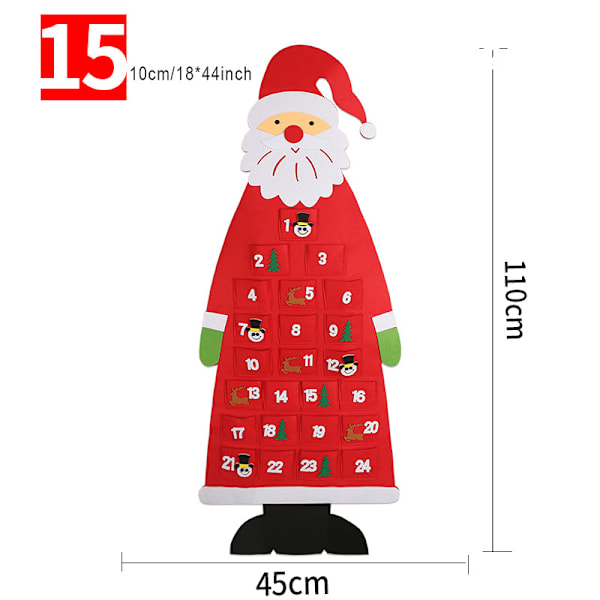 Filttrepynt til jul, filtstoff, ikke-vevd, gave, pedagogisk for barn, håndlaget DIY 5