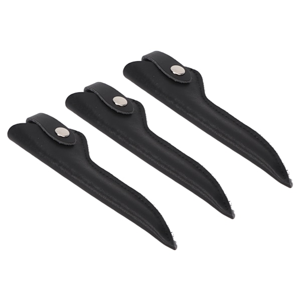 3-pack Frisör Saxpåse Minimalistisk Konstläder Barberare Hårklippningssax Väska för Frisörsalong Skönhetssalong