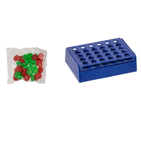 Mini Fyra i rad - Resespel - 10 cm Blå blue