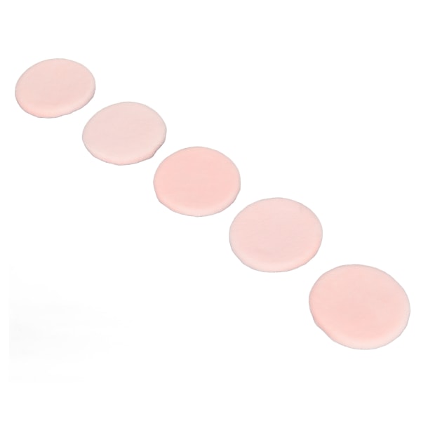 5 stk. Pudderpuf Blød Tekstur Vaskbar God Puddergreb Tre Farver Tilgængelige Ansigtsmakeup Pudderpuf Pink