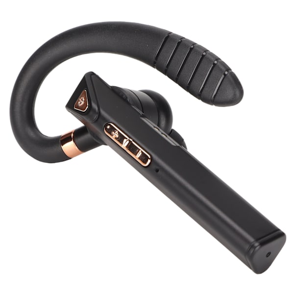 K3 Business Bluetooth-øretelefoner med støjreduktion, enkelt øre, der omslutter øret med opladningsetui (Jerry Chip Black Gold)