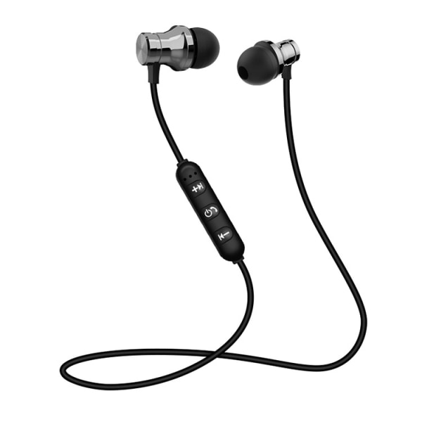 XT11 magnetiske Bluetooth høretelefoner, sports in ear trådløse Bluetooth høretelefoner silvery