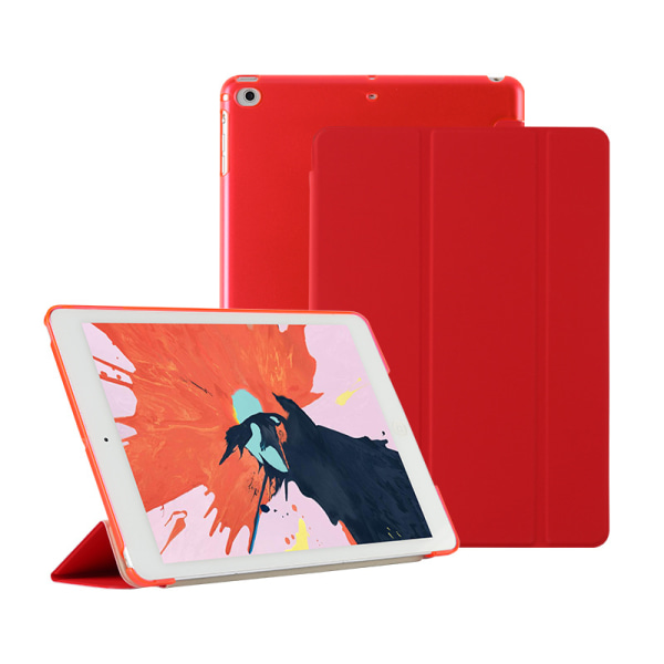 Egnet til iPad 10.2 beskyttelsesetui, Air34 læderetui, Pro11 Apple tablet intelligent sleep hard shell red IPad Air1/Air2 (9.7 inches)