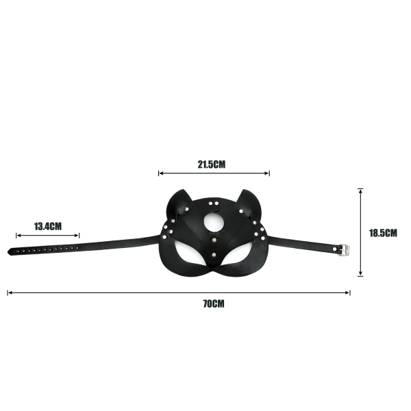 Ögonmask i rävläder Rosa