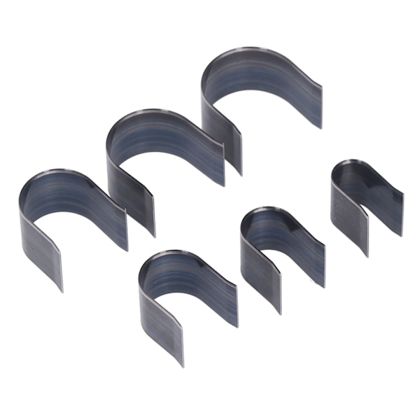 6 st Leather Die Cutter Tool Runda Pilspetsformade DIY Hantverk Skärformstans med Förvaringslåda
