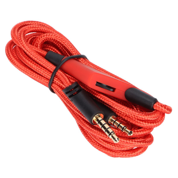 Reserve lydkabel med innebygd volumkontroll og uten innebygd dempingskontroll for Astro A10 A40TR Gaming Headset (Volumkontroll rød)