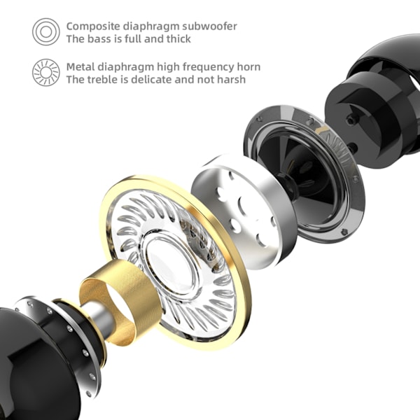 Bluetooth 5.2 Trådlösa Öronproppar Öronkrok Ergonomiska Business Single Earbud Öronsnäcka