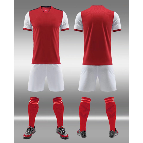 Nyt Fodbolddragt Sæt til Voksne og Børn - Træningsdragt med Let Bord - Fodbolddragt til Konkurrence - Holduniform Assen N Master 2 Size XL (185cm-190cm)
