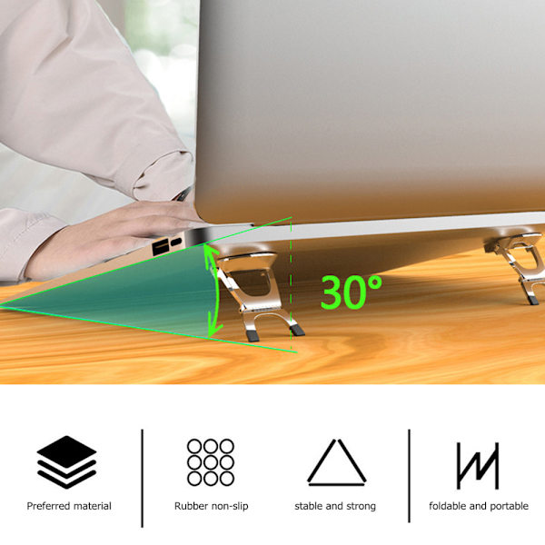 Anti-halk Laptop Dold Stativ för MacBook