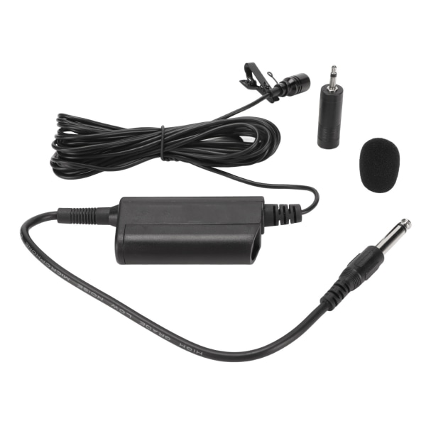 Lavaliermikrofon Professionell Omnidirektionell Clip On Trådbunden Mikrofon för Gitarr Tal Trumma Piano Saxofon