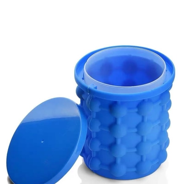 Ice Genie silikonisbeholder, 11,9x12,9cm, blå