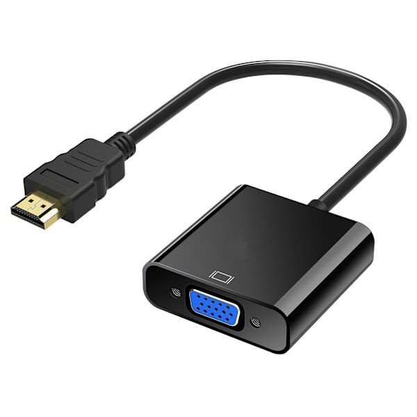 HDMI til VGA-adapter med 3,5 mm lyduttak
