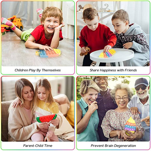 3-pack Bubbla Sensory Pop it Fidget Leksak