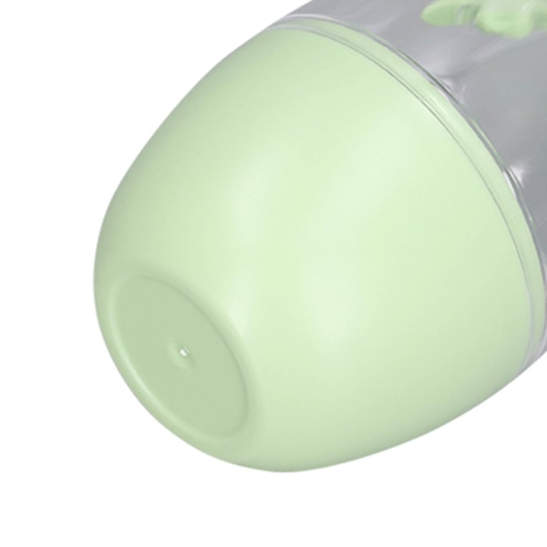 5 stk klar sminkesvampholder bærbar tegneserieform hengende hull Grønn plastsminke svampetui